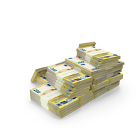 200 Euro Stacks PNG & PSD Images