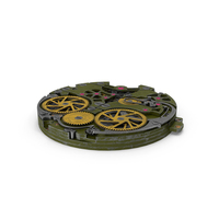 Watch Mechanism Bronze Armor PNG & PSD Images