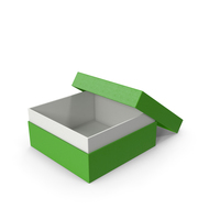 Cardboard Box Opened Green PNG & PSD Images
