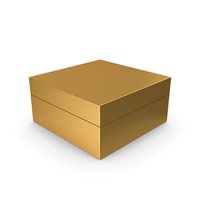 Cardboard Box Gold PNG & PSD Images