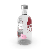 Absolut Raspberri Vodka Bottle PNG & PSD Images