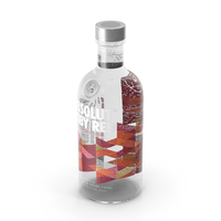Absolut Ruby Red Vodka Bottle PNG & PSD Images