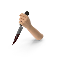 Hand Holding a Bloody Knife PNG & PSD Images
