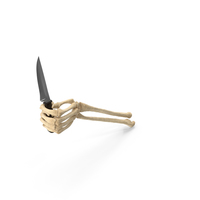 Skeleton Hand Holding a Hunting Knife PNG & PSD Images