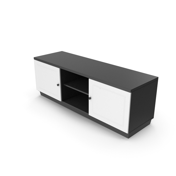 TV Stand Black White PNG & PSD Images