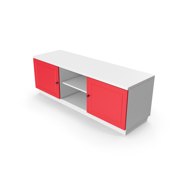 TV Stand Red White PNG & PSD Images