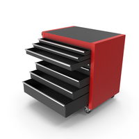 Opened Tool Roller Cabinet PNG & PSD Images