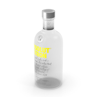 Absolut Citron Vodka Bottle PNG & PSD Images