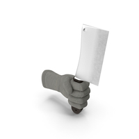 Glove Holding a Cleaver PNG & PSD Images