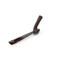 Creature Hand Holding a Bloody Machete PNG & PSD Images