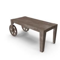 Iron Industrial Coffee Table PNG & PSD Images