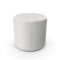 Leather Pouf White PNG & PSD Images
