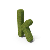 Grass Small Letter K PNG & PSD Images
