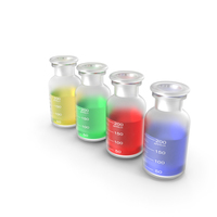 Chemical Bottles with Liquid PNG & PSD Images