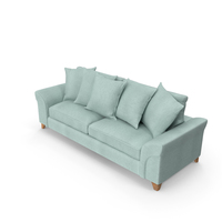 Sofa Fabric with Pillows PNG & PSD Images