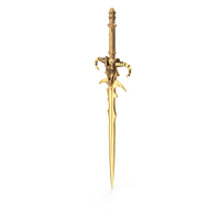 Golden Fantasy Sword PNG & PSD Images
