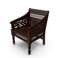Hand Carved Maharaja Chair PNG & PSD Images