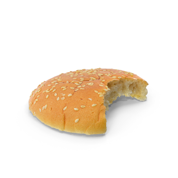 Hamburger Bun Top Bitten PNG & PSD Images