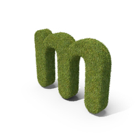 Grass Small Letter M PNG & PSD Images