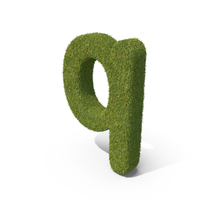 Grass Small letter Q PNG & PSD Images
