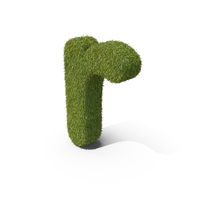 Grass Small Letter R PNG & PSD Images