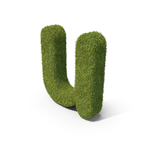 Grass Small Letter U PNG & PSD Images