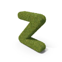 Grass Small Letter Z PNG & PSD Images