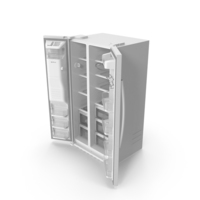 Samsung Side By Side Refrigerator Open PNG & PSD Images