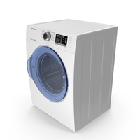 Samsung White Front Load Dryer PNG & PSD Images