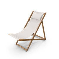 Folding Beach Chair with Pillow PNG & PSD Images