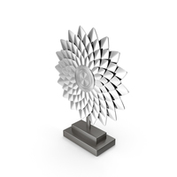 Round Silver Sculpture PNG & PSD Images