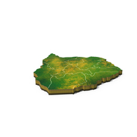 Zimbabwe Detailed Country Map PNG & PSD Images