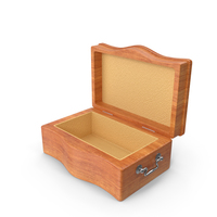 Vintage Wooden Box Opened PNG & PSD Images