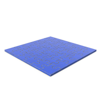 Jigsaw Puzzle 6x6 Blue Metal PNG & PSD Images