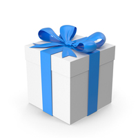 Gift Box Blue PNG & PSD Images