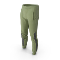 Men's Sport Pants Green PNG & PSD Images