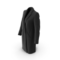 Womens Coat Black PNG & PSD Images