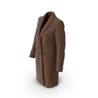 Women's Coat Brown PNG & PSD Images