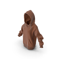 Womens Hoody Brown PNG & PSD Images