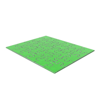 Jigsaw Puzzle 5x6 Steel Painted Green PNG & PSD Images