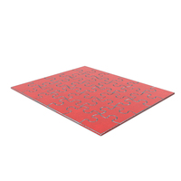 Jigsaw Puzzle 5x6 Steel Painted Red PNG & PSD Images