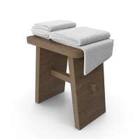 Towels On Stool PNG & PSD Images