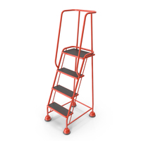 4 Tread Step Ladder 02 PNG & PSD Images
