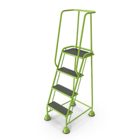 4 Tread Step Ladder 03 PNG & PSD Images