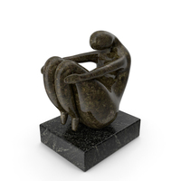 Woman Sculpture Fetal Position PNG & PSD Images