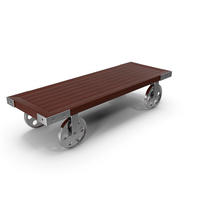 Wood And Iron Coffee Table PNG & PSD Images