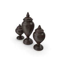 Wooden Vases PNG & PSD Images