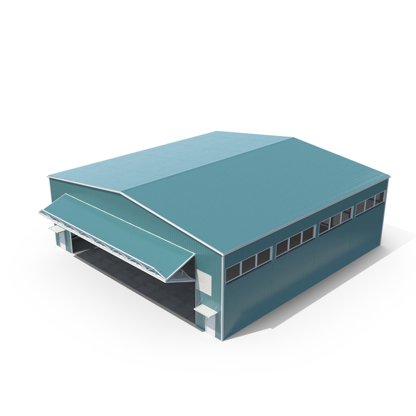 Airport Hangar Open 01 PNG & PSD Images