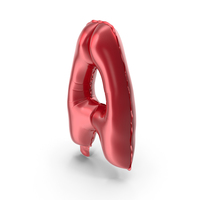 Balloon Letter A Red PNG & PSD Images