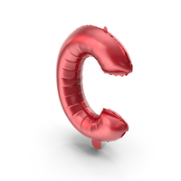 Balloon Letter C Red PNG & PSD Images